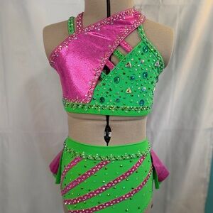 “Firecracker” jazz solo costume, child size 8, brand new